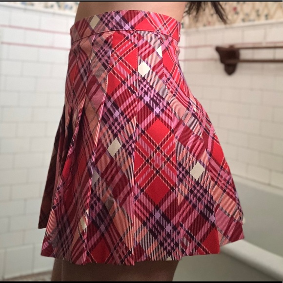 American Apparel Tennis Plaid Skirt Capsule Color - Picture 2 of 7